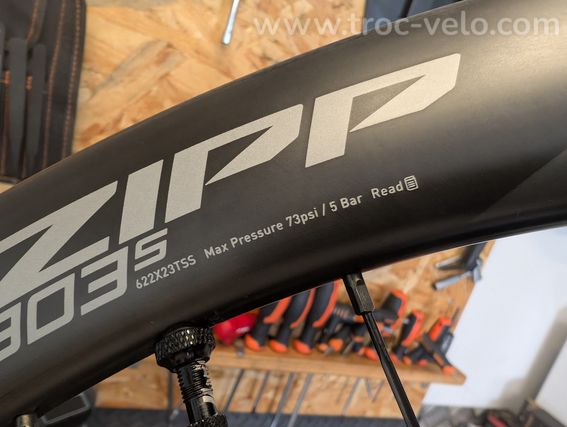 🏆ZIPP 303S DB GARANTIE A VIE HOOKLESS 45MM🏆 - 4