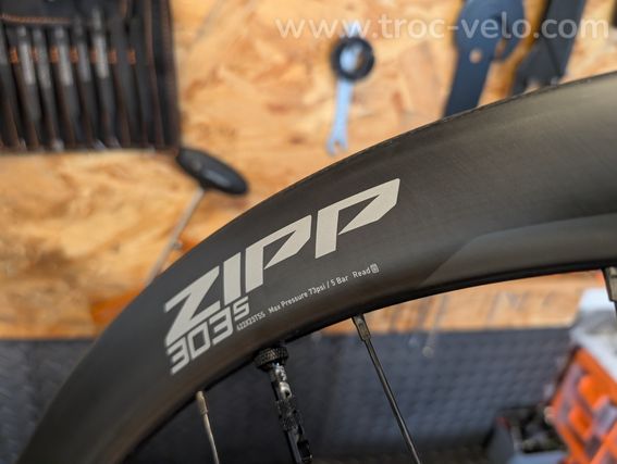 🏆ZIPP 303S DB GARANTIE A VIE HOOKLESS 45MM🏆 - 5