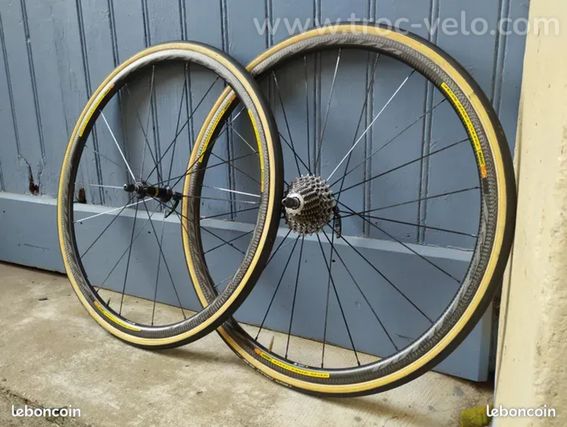 Roues carbone Mavic ksyrium pro service course, vélo route course  - 4