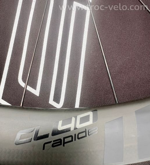 Roue arrière Roval Rapide CL 40 carbone, freinage disque. - 3