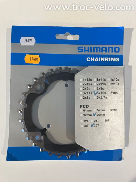 Plateau Shimano SLX 30 dents - 1