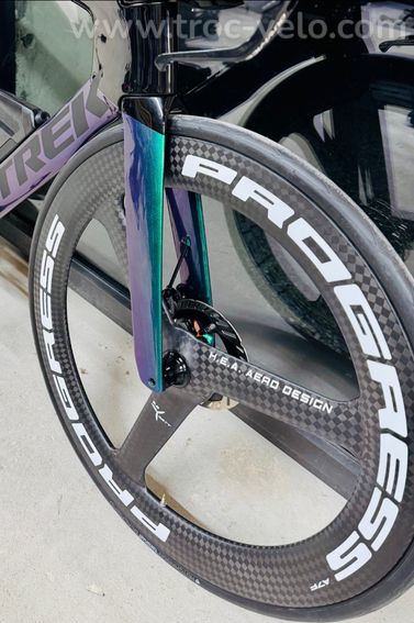 Progress Roue avant 3 bâtons de route A-7F Carbon CL Disc Tubeless Ready - 3