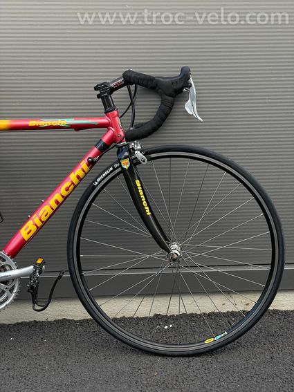Bianchi Lite Alloy Reparto Corse - Campagnolo Veloce - Entièrement révisé Taille S - 5