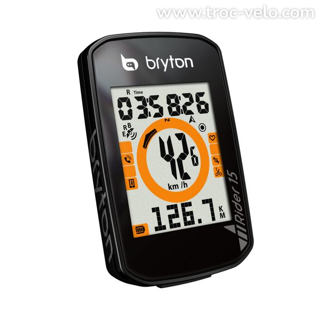 Compteur GPS BRYTON RIDER 15 - E - 1