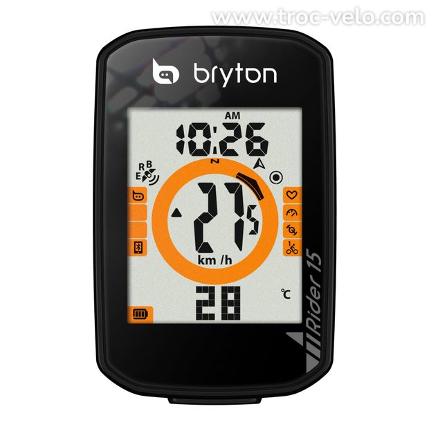 Compteur GPS BRYTON RIDER 15 - E - 3