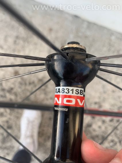 Roue avant novatec x-perti w752 carbon  - 2