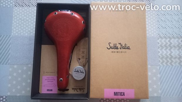 Déstockage Selle Italia Mitica cuir neuve - 1