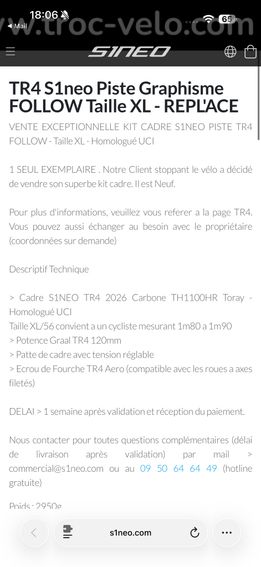 Cadre piste S1NEO TR4 - 6
