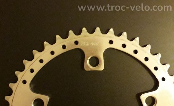 Plateau 110 bcd 42 dents drilled perforé aluminium en Tbé - 2