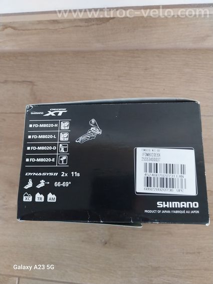 dérailleur avant shiamano xt - 2
