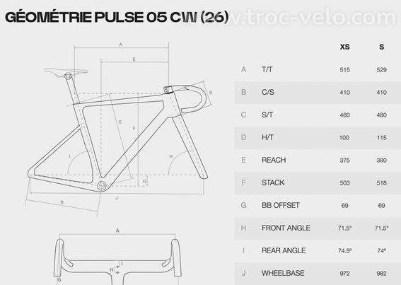 vélo de route Mégamo pulse 2026 taille S - 9