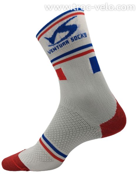 NEUF - Lot de 4 paires de chaussettes Cyclisme/Running/VTT/Triathlon - Taille 39-40-41-42 - VENTURA SOCKS (Fabriquée en France) - 6