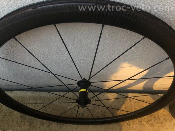 A vendre paire de jantes carbone patins mavic ksyrium ust compatible tubeless - 3