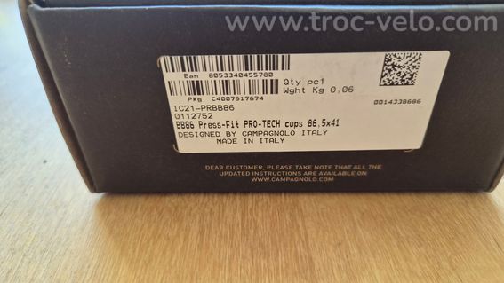 Boitier Pro Tech Campagnolo Press Fit bb86 - 2
