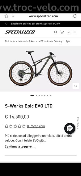 Specialized epic evo LTD sworks 1717g optimisé 8 comme neuf - 12