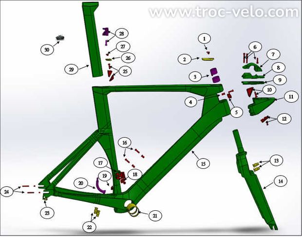 PIECES focus izalco chrono MAX 1.0 carbone 2015 - 2