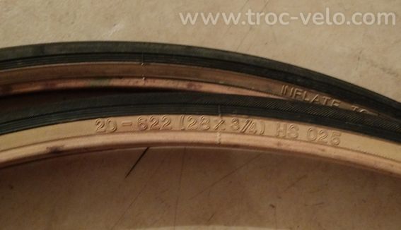 Pneus vintage Schwalbe Spézial 622x20 bi-color noir-beige en Bé - 2