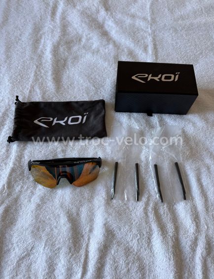 Lunette cyclisme ekoi e-lens neuve verre photochromique
