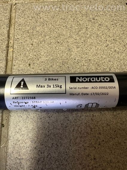 Porte vélo NORAUTO 3 vélo - 2
