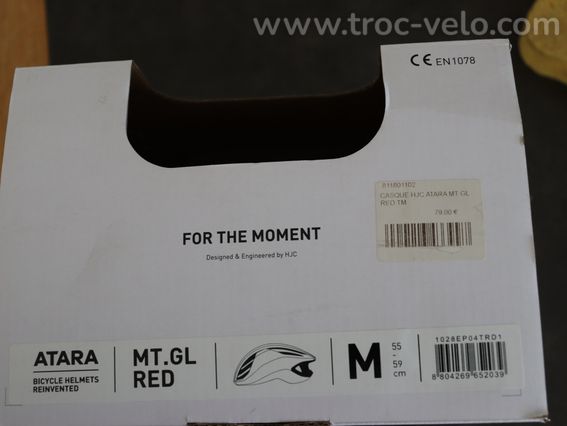 Casque vélo de route HJC ATARA Rouge mat - 4