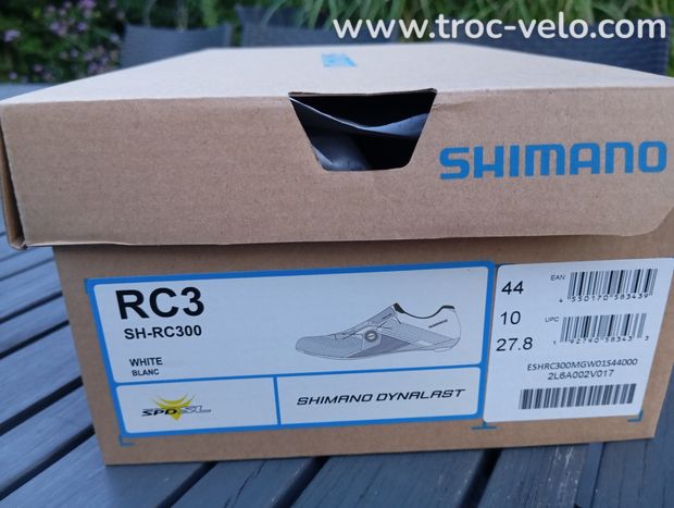 chaussures vélo route  SHIMANO RC3 neuves rouge   pointure 42  - 2