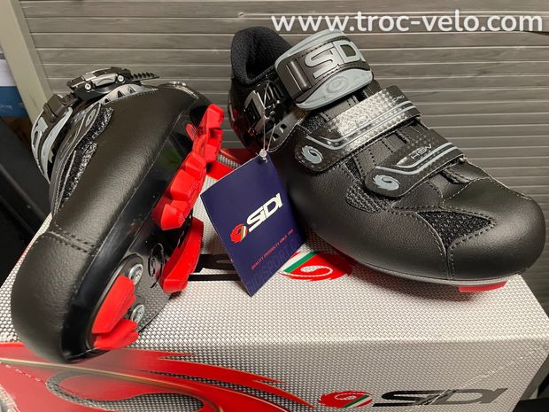 Chaussures Sidi VTT Eagle 7 SR Mega Fit Wide Noires - 1