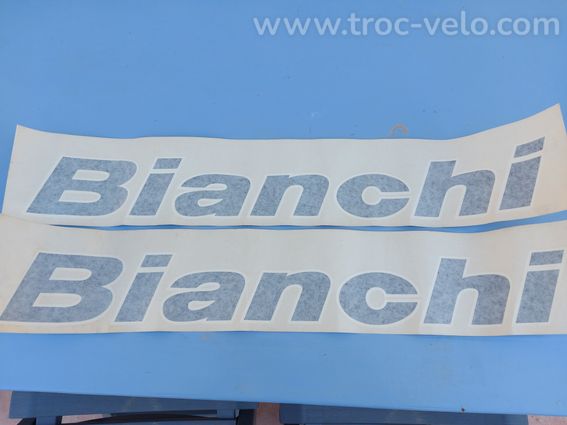 2 autocollants BIANCHI