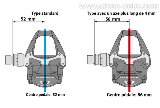 Paire de Pédales Route SHIMANO ULTEGRA PD-R8000E1 - AXE +4 mm - 5