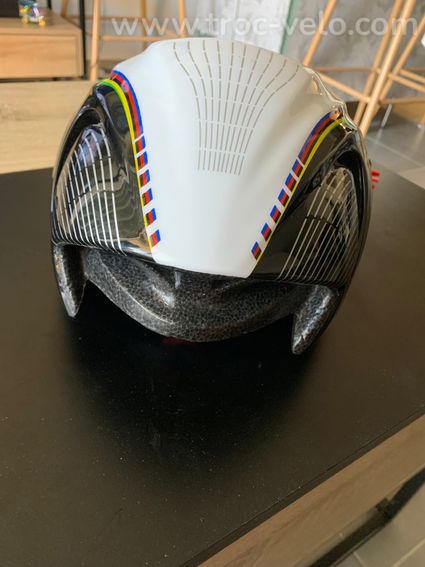 casque velo   blanc/noir  - 2