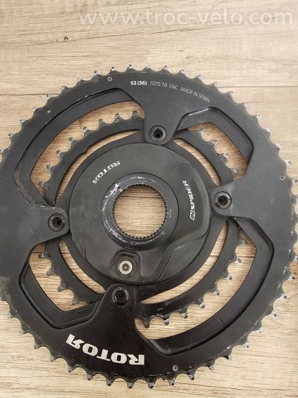 Pédalier Rotor (capteur de puissance) INspider ALDHU Carbon 172.5 | 30mm - 2