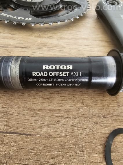 Pédalier Rotor (capteur de puissance) INspider ALDHU Carbon 172.5 | 30mm - 3