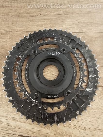 Pédalier Rotor (capteur de puissance) INspider ALDHU Carbon 172.5 | 30mm - 5