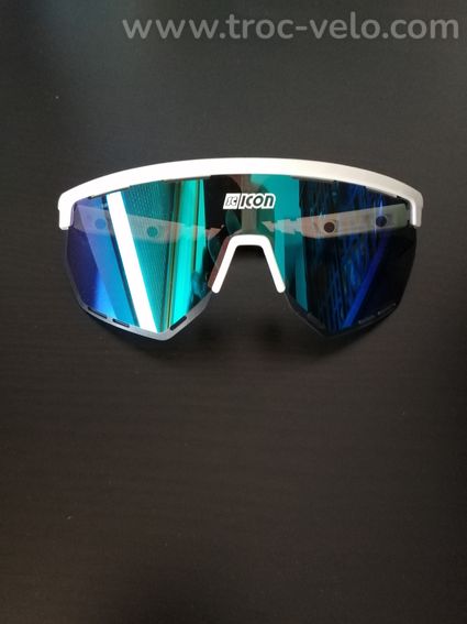 Lunettes Scicon Aerowing White gloss, blue mirror  - 2