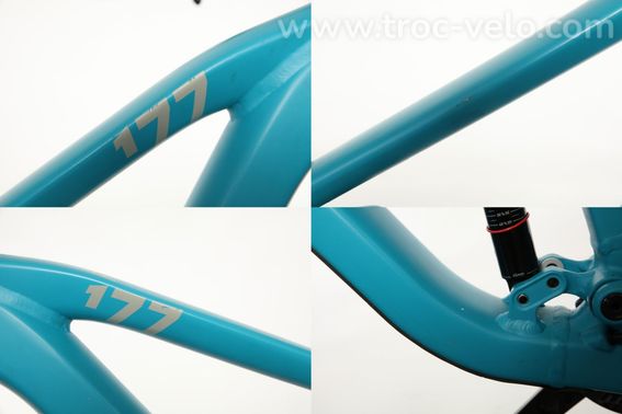 Vtt Tout Suspendu Cube Stereo One77 Race Shimano Xt 12v 29 Bleu Bondi 2024 T M 164 179cm Produit Reconditionne - 7