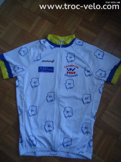 Maillot MC champion departemental TS Blanc - 1