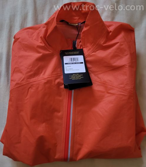 Veste fine imperméable Mavic Cosmic H2O rouge orange - 3