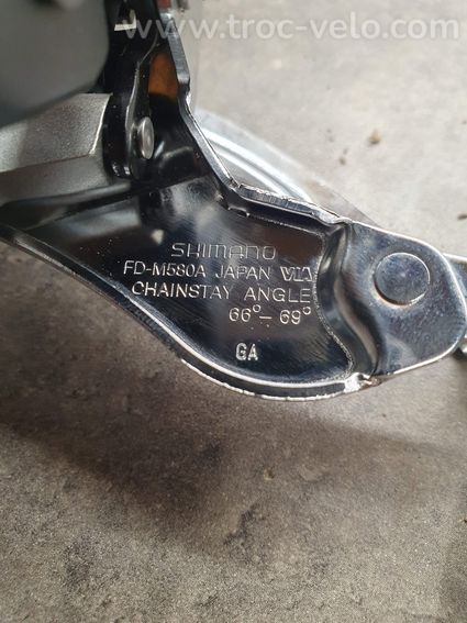 Dérailleur AV Shimano LX FD-M580A - 3