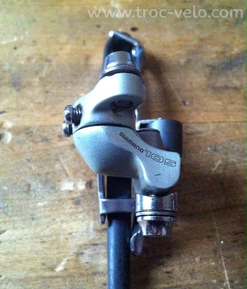 Dérailleur Shimano 105 -1056 avant double a braser 7/8/9 vitesses en Tbé - 4