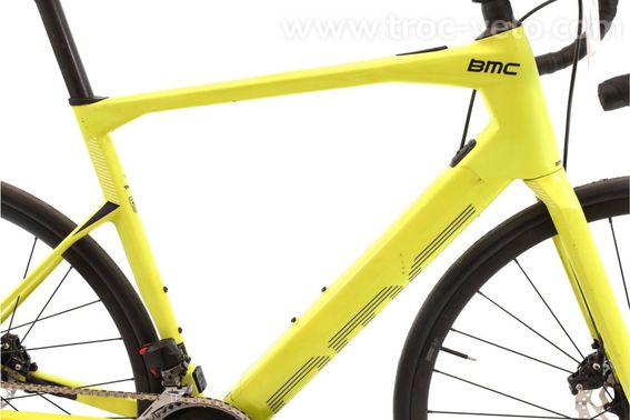 Produit Reconditionne    Bmc Roadmachine Amp Two Axs 12v    Jaune   Velo De Route   Tres Bon Etat - 2