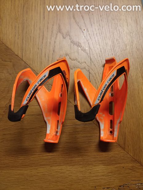 2 Portes bidons élite custom race orange fluo  - 1