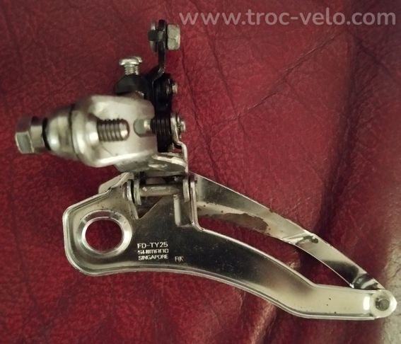 Dérailleur avant triple Shimano TY 25 collier 28,6mm en Bé  - 2