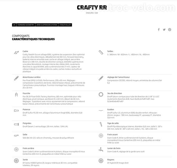 VTTAE Mondraker Crafty RR moteur neuf - 11