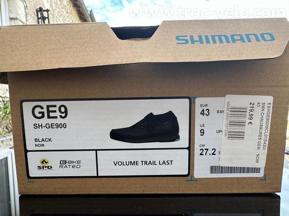 Chaussures cycliste Shimano GE9 neuves  - 7