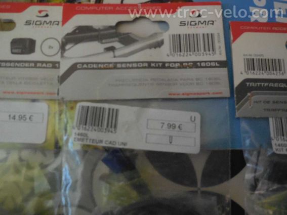 LOT SIGMA FREQUENCE  EMETTEUR CADENCE KIT SPEED DTS  NEUFS SOUS BLISTER - 4
