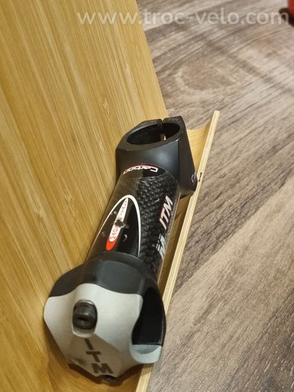 Potence Vélo ITM 800 Vintage - Tige Ouverte 120 Mm, Diamètre 25,4 Mm - Noir - Années 90, Très Bon état