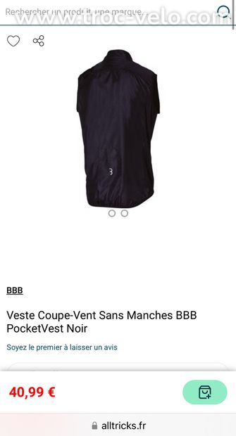 Veste coupe-vent BBB sans manches  - 3