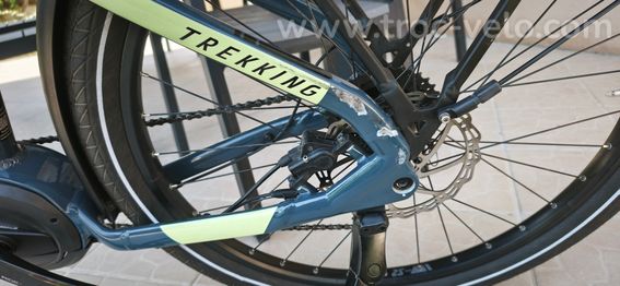 Vélo de Voyage Électrique HAIBIKE TREKKING 5 TRAPEZ Bleu  - 9