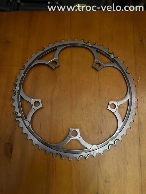 PLATEAU CAMPAGNOLO UD 10V GRIS 53 dents.   Livraison offerte !  - 2