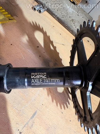 Pédalier Rotor Kapic - Plateau ovale Q-Ring - Axe 141 mm - 3