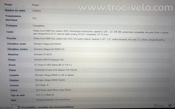 Orbea orca m 20 I team - disc 2020 - 12